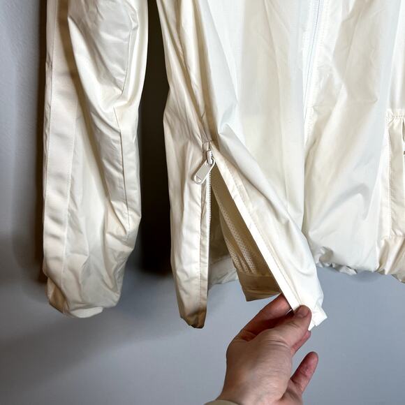 Athleta Cream Full Zip Windbreaker Jacket - Picture 2 of 8